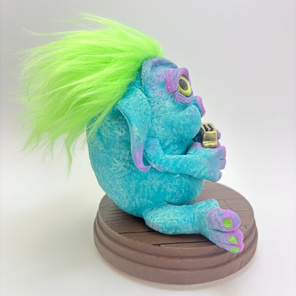 Statue Sculpture Cute Whimsical Monster Basement Dwelling Vintage Gamer Desk Art - Picture 6 of 13
